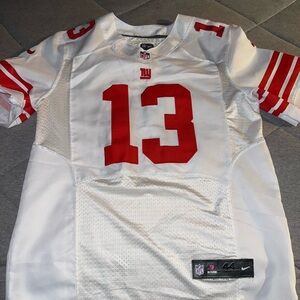 Nike Men's White and Red Sports Jersey